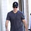 Matt Damon et sa femme Luciana Barroso vont déjeuner au restaurant après leur cours de gym à Los Angeles, le 8 décembre 2015.