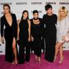 Khloé, Kourtney Kardashian, Kim Kardashian, Kris et Kylie Jenner à West Hollywood, Los Angeles, le 12 octobre 2015.