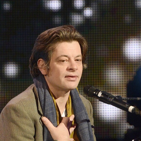 Benjamin Biolay au concert "Tous En Coeur Pour Charlie" à la maison de la radio à Paris le 11 janvier 2015