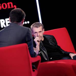 Exclusif - Lambert Wilson participe à l'enregistrement de l'émission Le Divan présentée par Marc-Olivier Fogiel, le 25 mars 2016 (diffusion le mardi 12 mars à 23h10 sur France 3). © Dominique Jacovides