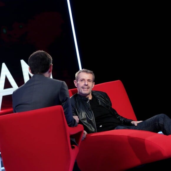 Exclusif - Lambert Wilson participe à l'enregistrement de l'émission Le Divan présentée par Marc-Olivier Fogiel, le 25 mars 2016 (diffusion le mardi 12 mars à 23h10 sur France 3). © Dominique Jacovides