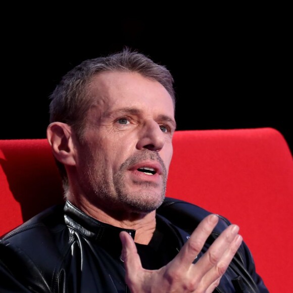 Exclusif - Lambert Wilson participe à l'enregistrement de l'émission Le Divan présentée par Marc-Olivier Fogiel, le 25 mars 2016 (diffusion le mardi 12 mars à 23h10 sur France 3). © Dominique Jacovides