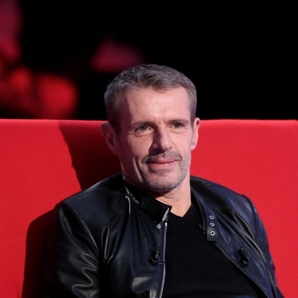 Exclusif - Lambert Wilson participe à l'enregistrement de l'émission Le Divan présentée par Marc-Olivier Fogiel, le 25 mars 2016 (diffusion le mardi 12 mars à 23h10 sur France 3). © Dominique Jacovides