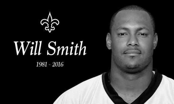 Le joueur de foot américain Will Smith est décédé samedi 9 avril, assassiné par balles après un incident de la route. Photo publiée le 10 avril 2016.