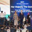 Le duc et la duchesse de Cambridge prenaient part le 11 avril 2016 à une garden party à la résidence du haut commissaire britannique à New Delhi au deuxième soir de leur tournée en Inde.