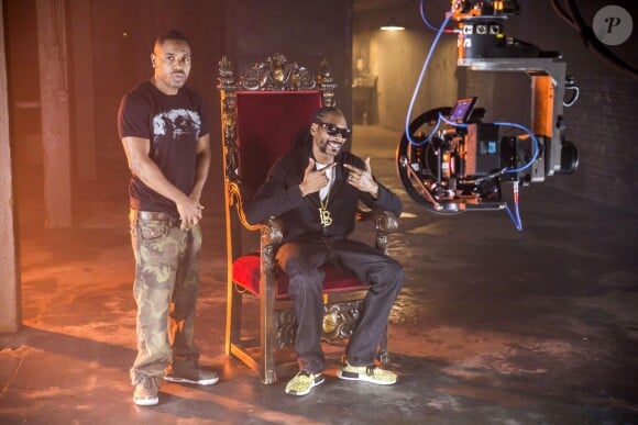 Snoop Dogg en tournage de clip à Los Angeles. Le 3 mars 2016.