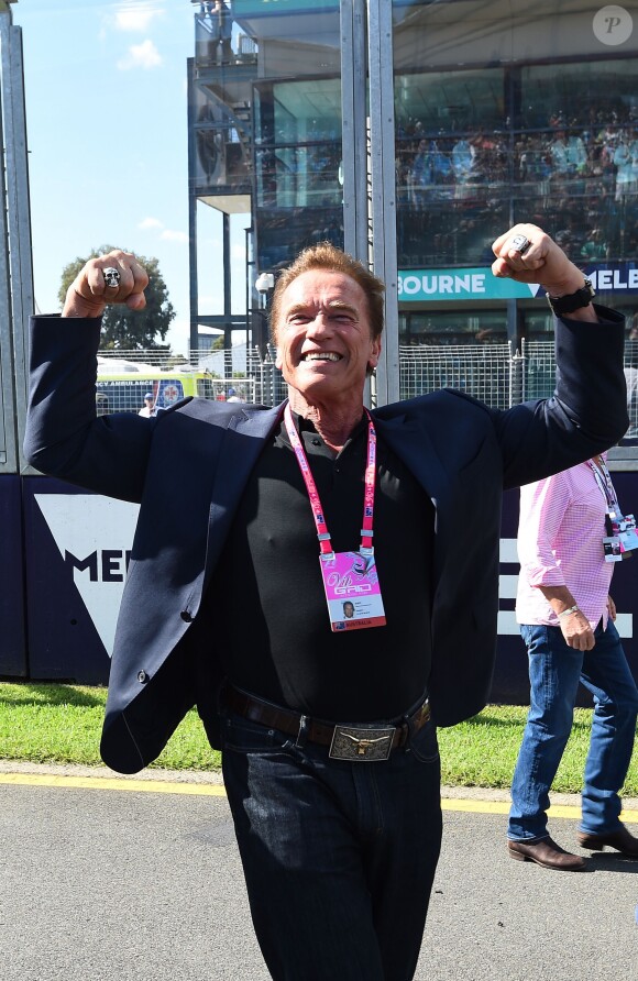 Arnold Schwarzenegger à Melbourne, le 20 mars 2016.