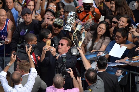 Arnold Schwarzenegger à l'avant-première du film Terminator Genisys à Los Angeles. Juin 2015.