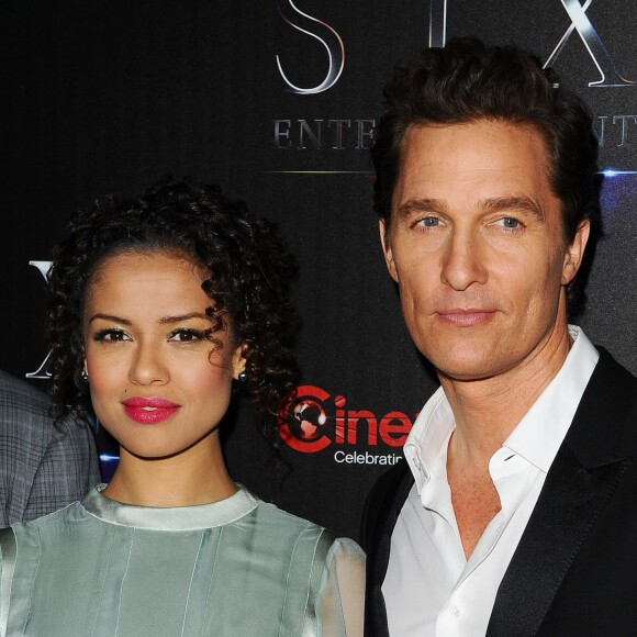 Matthew McConaughey et Gugu MbathaRaw lors de la présentation STX Entertainment The State Of The Industry Past, Present and Future au CinemaCon de Las Vegas, le 12 avril 2016.