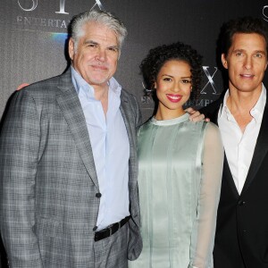 Gary Ross, Matthew McConaughey et Gugu MbathaRaw lors de la présentation STX Entertainment The State Of The Industry Past, Present and Future au CinemaCon de Las Vegas, le 12 avril 2016.