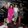 Kate McKinnon, Melissa McCarthy, Kristen Wiig, Leslie Jones et Paul Feig lors de la présentation Sony Pictures au CinemaCon de Las Vegas, le 12 avril 2016.