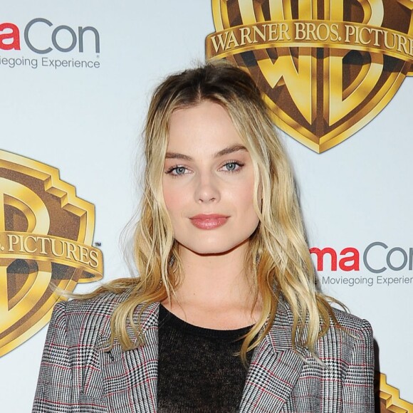 Margot Robbie lors de la présentation Warner Bros The Big Picture au CinemaCon à Las Vegas, le 12 avril 2016.