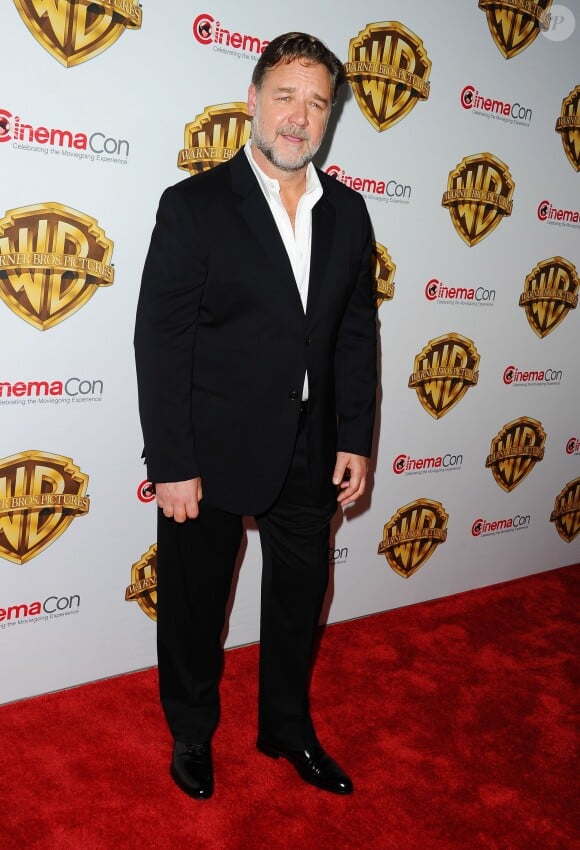 Russell Crowe lors de la présentation Warner Bros The Big Picture au CinemaCon à Las Vegas, le 12 avril 2016.