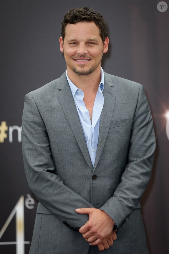 Le comédien Justin Chambers - Photocall de la série "Grey's Anatomy" au 54e Festival de la Télévision de Monte-Carlo. Le 10 juin 2014.