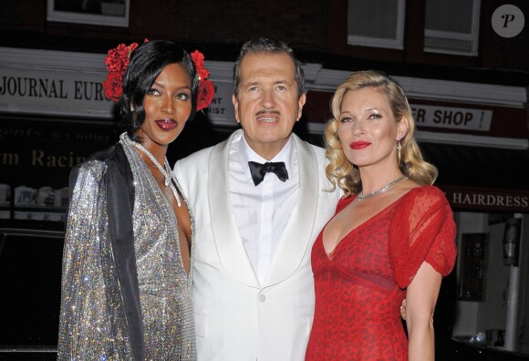 Naomi Campbell, Mario Testino, Kate Moss - Soirée d'anniversaire de Mario Testino à Londres le 29 octobre 2014.