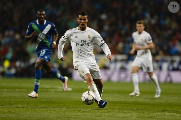 Cristiano Ronaldo - Match du 1/4 de finale retour de ligue des champions entre le Real de Madrid et Wolfsburg à Madrid en Espagne le 12 avril 2016.