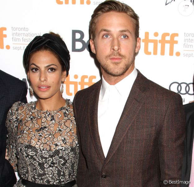 Eva Mendes et Ryan Gosling à Toronto le 7 septembre 2012.