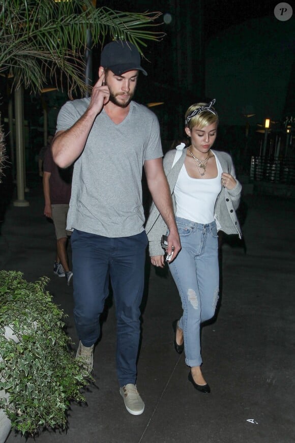 Liam Hemsworth et Miley Cyrus à Los Angeles le 17 juin 2013