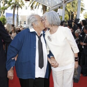 Georges Lautner et sa compagne Martine - Festival de Cannes le 24 mai 2012
