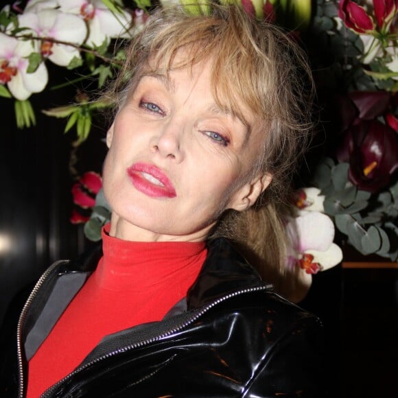 Exclusif - Arielle Dombasle - Soirée aux Bains-Douches pour la sortie du livre de Grace Jones : "Je n'écrirai jamais mes mémoires" à Paris, le 18 Mars 2016. © Philippe Baldini / Bestimage