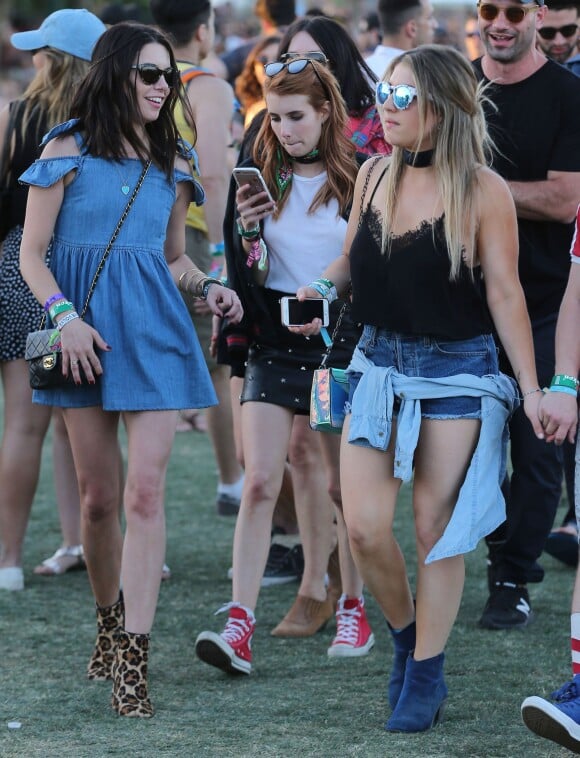 Emma Roberts au festival de musique Coachella, 2ème jour. Le 16 avril 2016