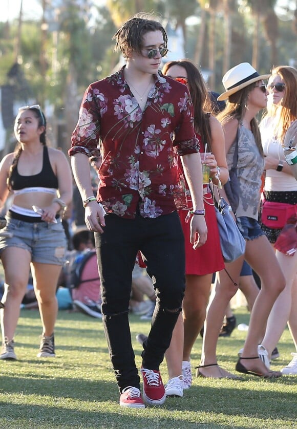 Brooklyn Beckham  au festival de musique Coachella, 2ème jour. Le 16 avril 2016