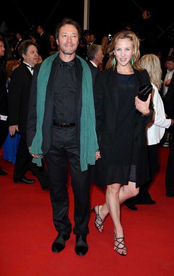 Bruno Debrandt et sa femme Marie Kremer - Montée des marches du film "Tale of tales" lors du 68ème Festival International du Film de Cannes, le 14 mai 2015.