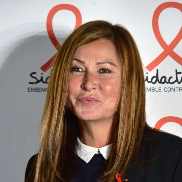 L'animatrice Evelyne Thomas - Soirée de lancement du Sidaction 2016 au Musée du Quai Branly à Paris le 7 mars 2016. © Giancarlo Gorassini/Bestimage