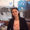 Nabilla Benattia dans la Blue Room de Twitter, le 19 avril 2016