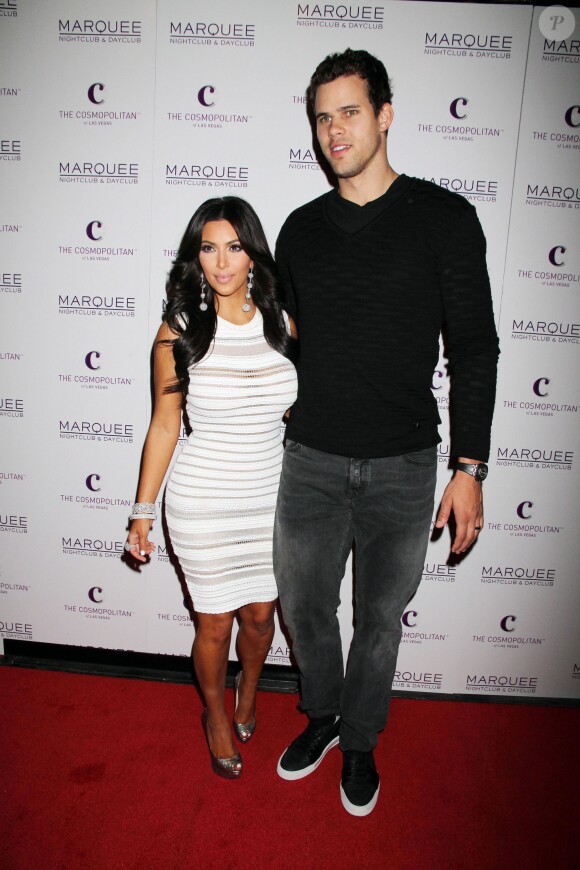 Kim Kardashian, Kris Humphries à Las Vegas, le 22 octobre 2011