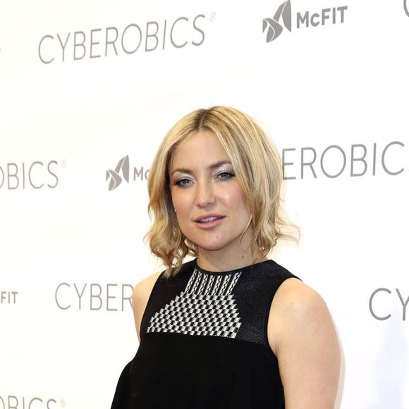 Kate Hudson pose lors d'un photocall avant l'inauguration du World of Cyberobics à Berlin, le 14 avril 2016.