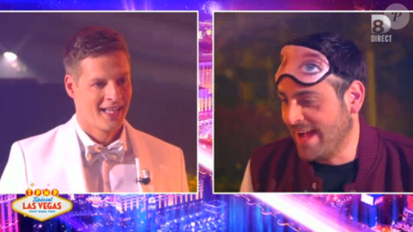 Matthieu Delormeau demande Camille Combal en mariage - Emission TPMP à Vegas, diffusée le 21 avril 2016 sur D8.