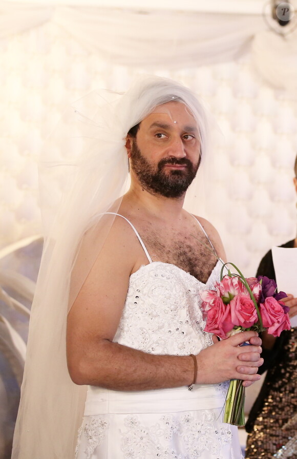 Exclusif -  Mariage de Cyril Hanouna avec Camille Combal dans la Little White Wedding Chapel de Las Vegas le 2 avril 2016.