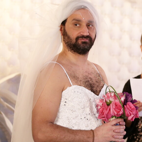 Exclusif -  Mariage de Cyril Hanouna avec Camille Combal dans la Little White Wedding Chapel de Las Vegas le 2 avril 2016.