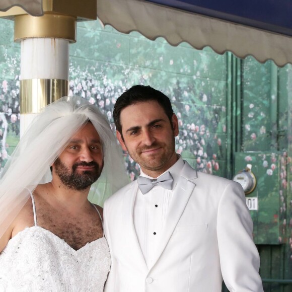 Exclusif -  Mariage de Cyril Hanouna avec Camille Combal dans la Little White Wedding Chapel de Las Vegas le 2 avril 2016.