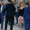 Mariah Carey sort de l'hôtel Plaza Athénée et se fait interviewer à Paris, le 21 avril 2016.  Mariah Carey leaving her hotel in Paris, France, on April 21st 2016.21/04/2016 - Paris