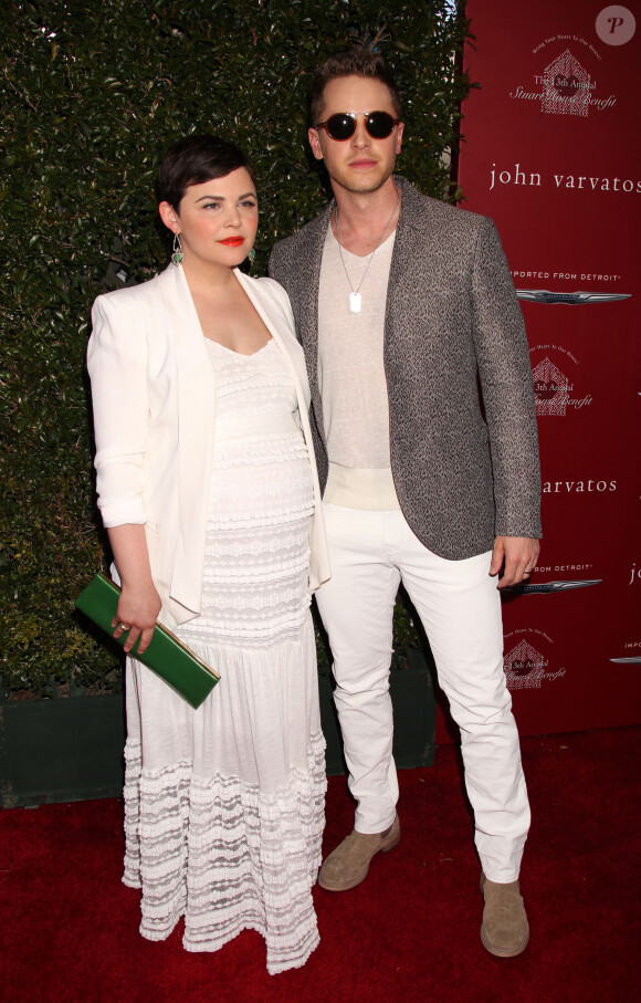 Ginnifer Goodwin (enceinte) et son mari Josh Dallas  à la 13ème soirée annuelle caritative "Stuart House" à la boutique John Varvatos à West Hollywood. Le 17 avril 2016
