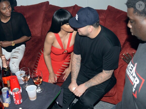 Exclusif - Blac Chyna et son fiancé Rob Kardashian au Club Futures à Savannah en Georgie, le 15 avril 2016.
