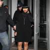 Exclusif - Rob Kardashian et sa fiancée Blac Chyna sortent de leur hôtel pour aller au Bijou Nightclub à Boston, le 17 avril 2016.