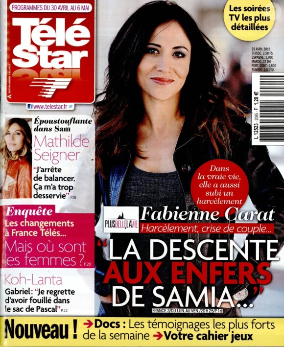 Magazine Télé Star en kiosques le 25 avril 2016.