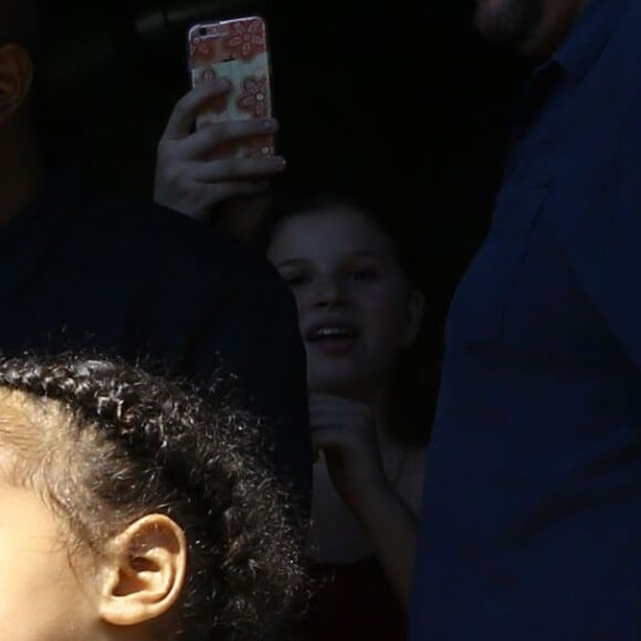 Kim Kardashian et sa fille North West à Miami, le 24 avril 2016