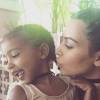 Kim Kardashian et sa fille North sur une photo publiée sur Instagram le 22 avril 2016