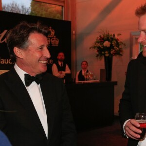 Le prince Harry et Lord Sebastian Coe à la soirée BT Sport Industry Awards à Londres le 28 avril 2016