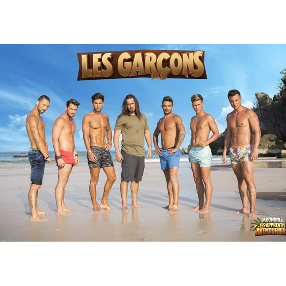 Les candidats masculins de l'émission Moundir et les apprentis aventuriers pour W9.