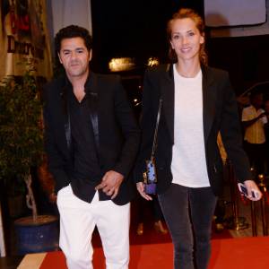 Jamel Debbouze et sa femme Mélissa Theuriau lors de la soirée d'ouverture du 5e Festival Marrakech du Rire, à Marrakech, le 10 juin 2015.