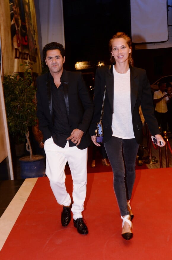 Jamel Debbouze et sa femme Mélissa Theuriau lors de la soirée d'ouverture du 5e Festival Marrakech du Rire, à Marrakech, le 10 juin 2015.
