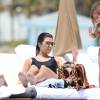 Kourtney Kardashian passe ses vacances avec ses enfants Mason, Penelope et Reign, et avec ses amis Pastor Rich Wilkerson et sa femme DawnCheré, à Miami. Le 3 mai 2016 © CPA / Bestimage