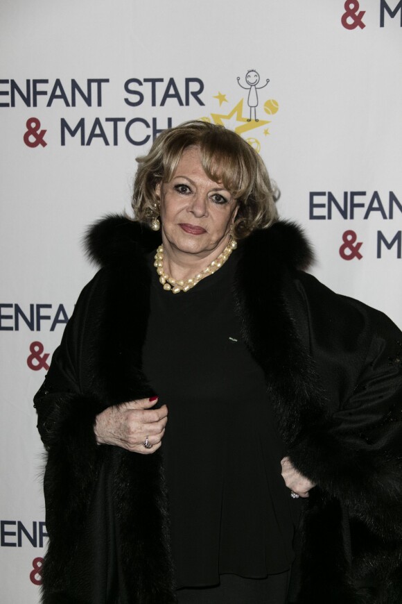 Michèle Mercier - Dîner de gala de l'association "Enfant Star & Match" à l'hôtel Carlton à Cannes. Le 30 janvier 2016