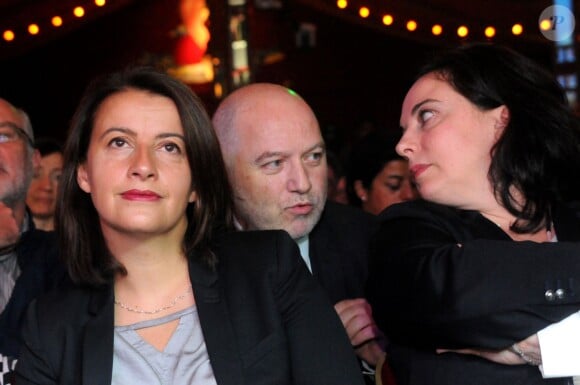Cécile Duflot, Denis Baupin et Emmanuelle Cosse - Meeting ELLV, le 23 septembre 2015 à Paris.