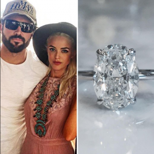Adam Campbell a publié sur sa page Instagram une photo de la bague de fiançailles de son ami Brody Jenner et sa future femme Kaitlynn Cartner. Photo publiée le 7 mai 2016